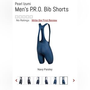 Like NEW men’s XL  Pearl Izumi Bib shorts cycling